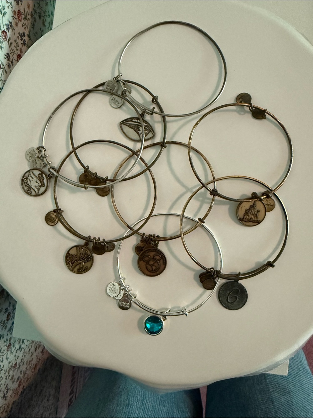 Bundle of Mixed Metal Alex and Ani Collectible Bangle Bracelets